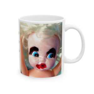 Everythings Fine Barbie Inspired Menopause Coffee Tea Cup | Interactive QR Code | 365 Daily Changing Messages